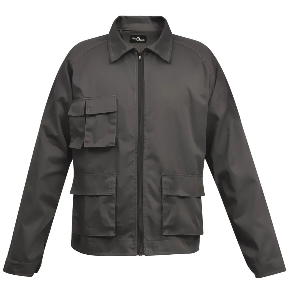 Men's Work Jacket Size XXL Grey