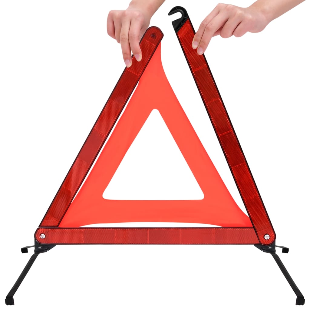 Traffic Warning Triangles 10 pcs Red 56.5x36.5x44.5cm