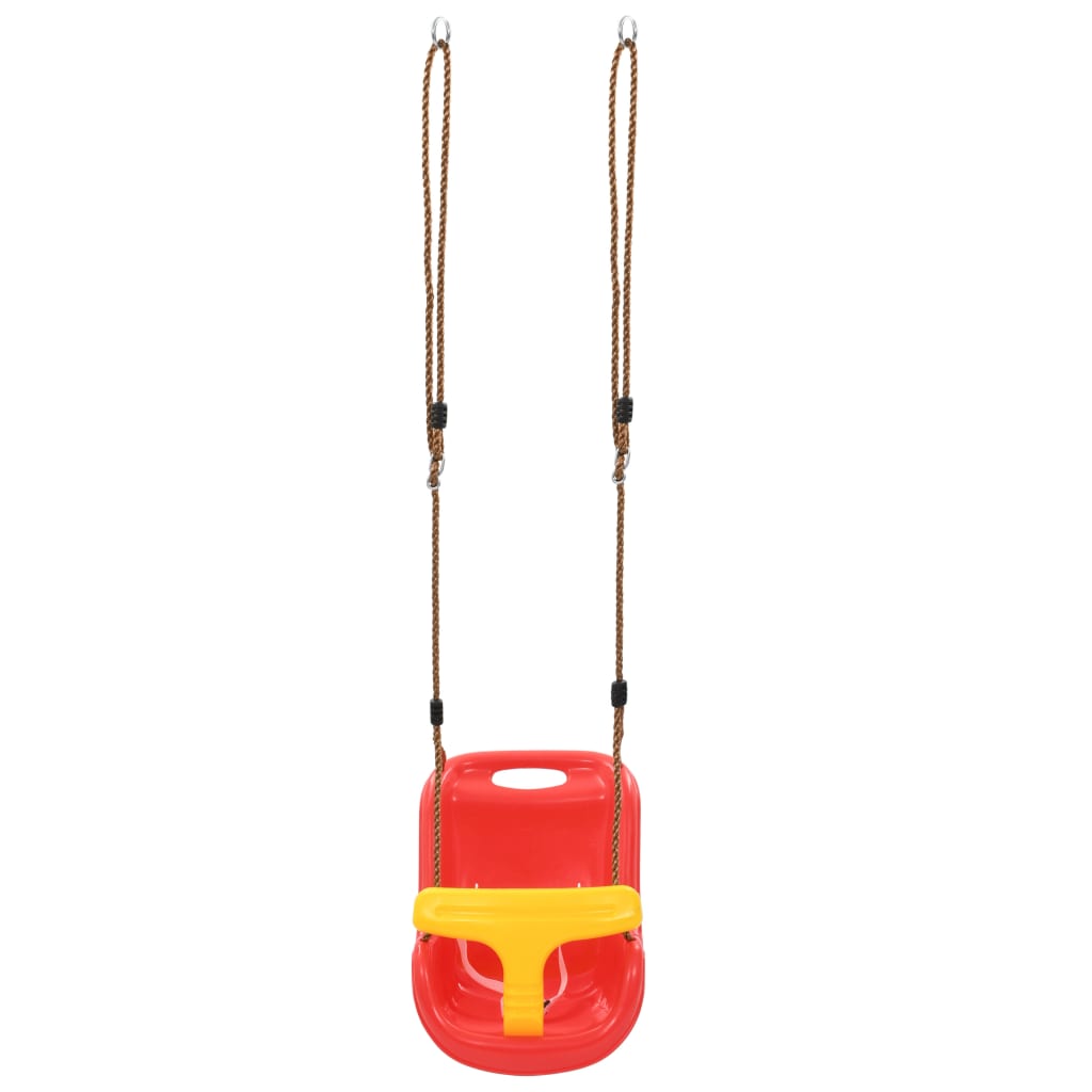 Baby Swings 2 pcs with Safety Belt PP Red