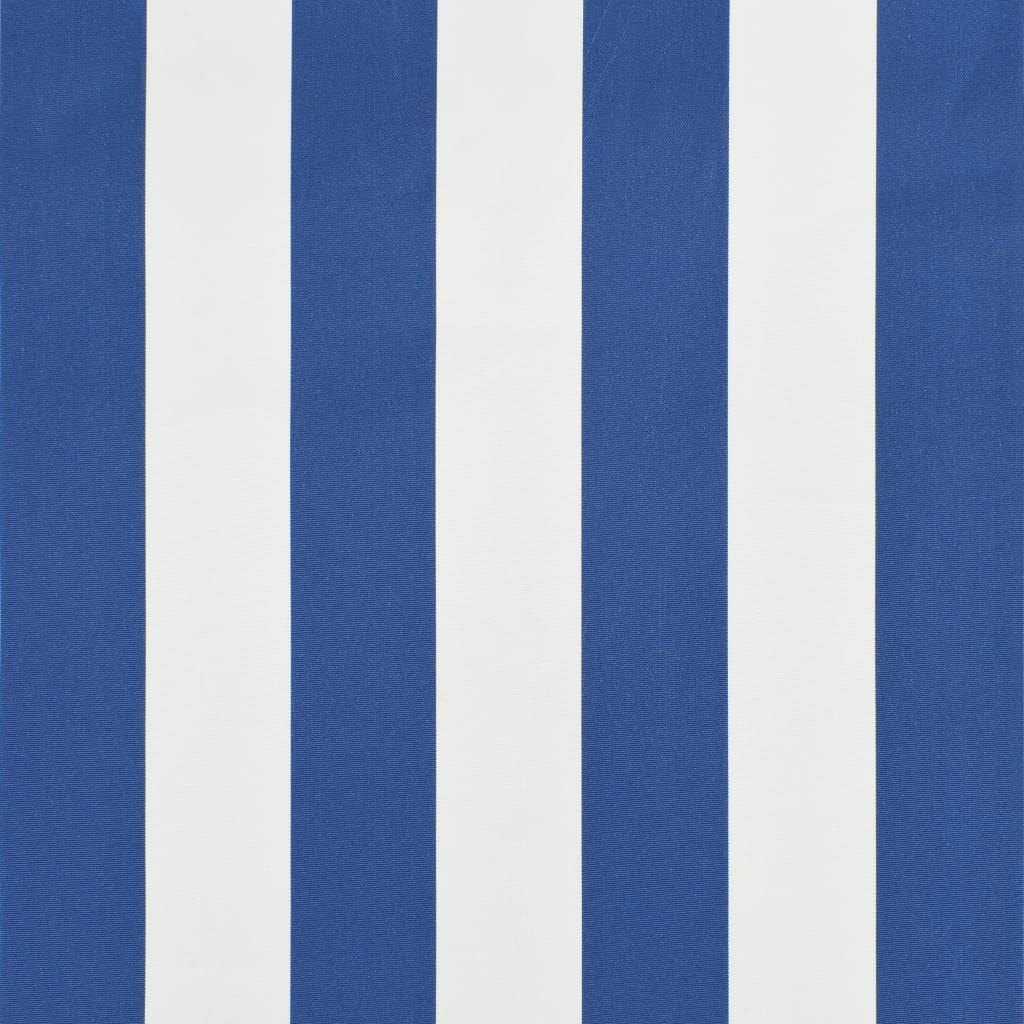 Einziehbare Markise 100×150 cm Blau und Weiss