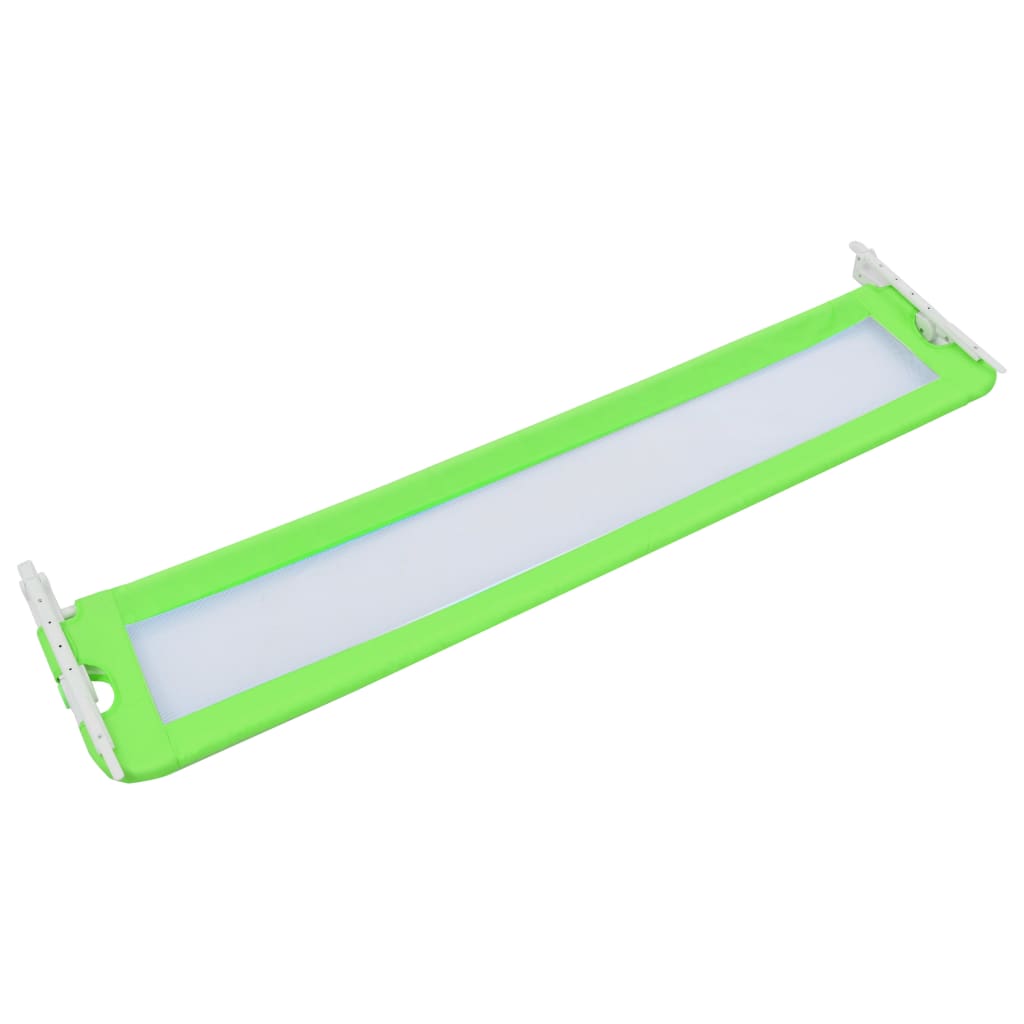 Toddler Safety Bed Rail Green 180x42 cm Polyester
