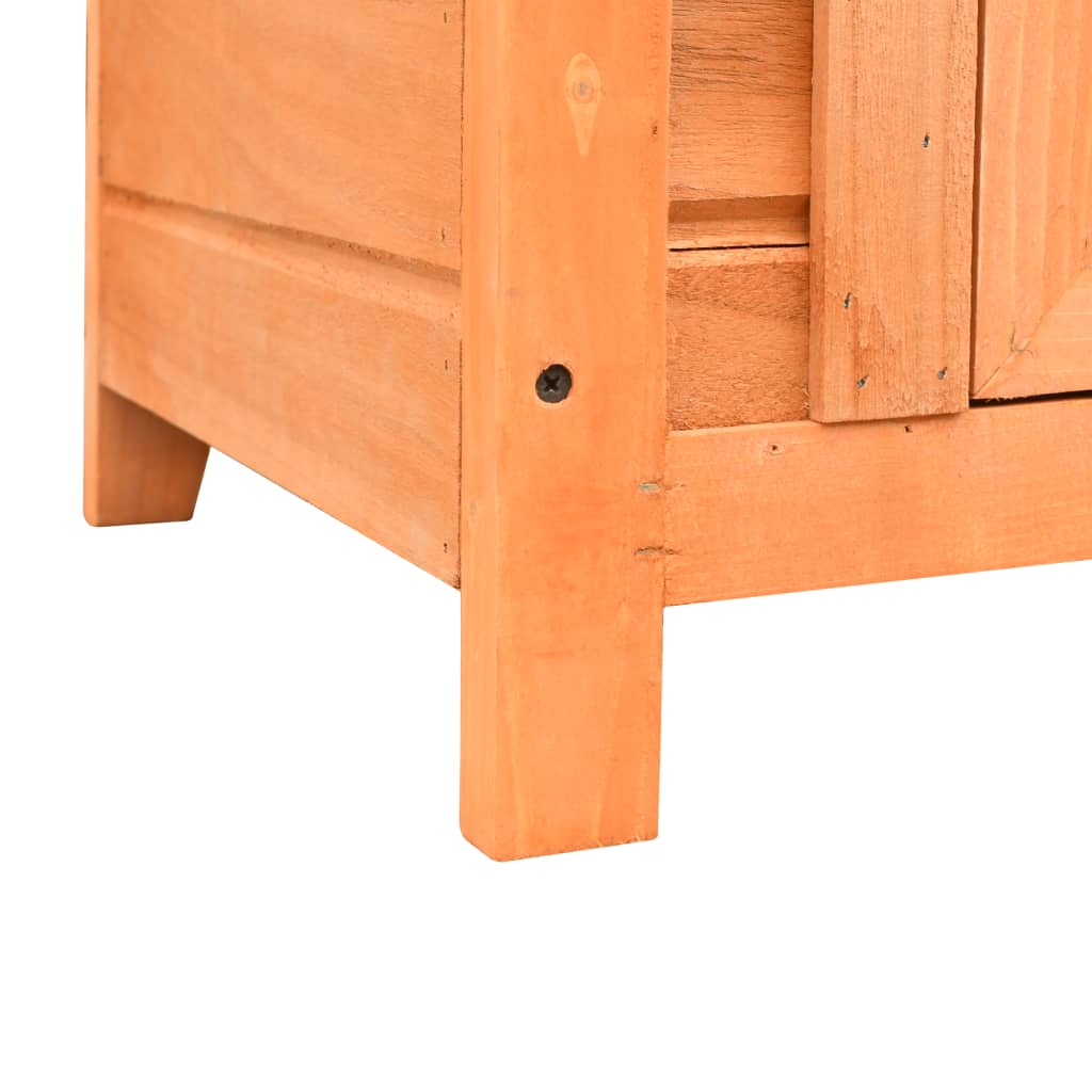 Cat House Solid Pine & Fir Wood 50x46x43.5 cm