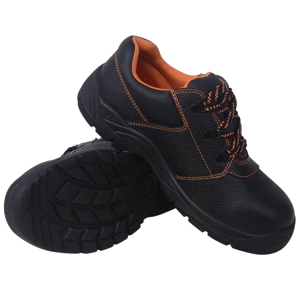 Safety Shoes Black Size 12.5 Leather
