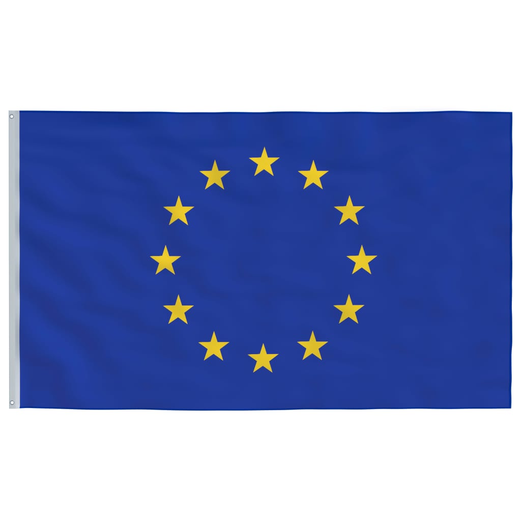 Europaflagge und Mast Aluminium 4 m 