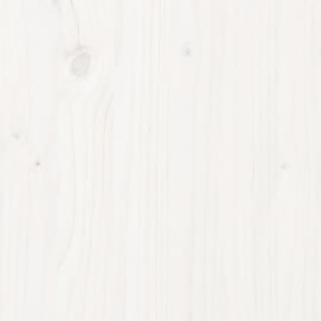 Armoire console Blanc 90x40x78 cm Bois de pin solide