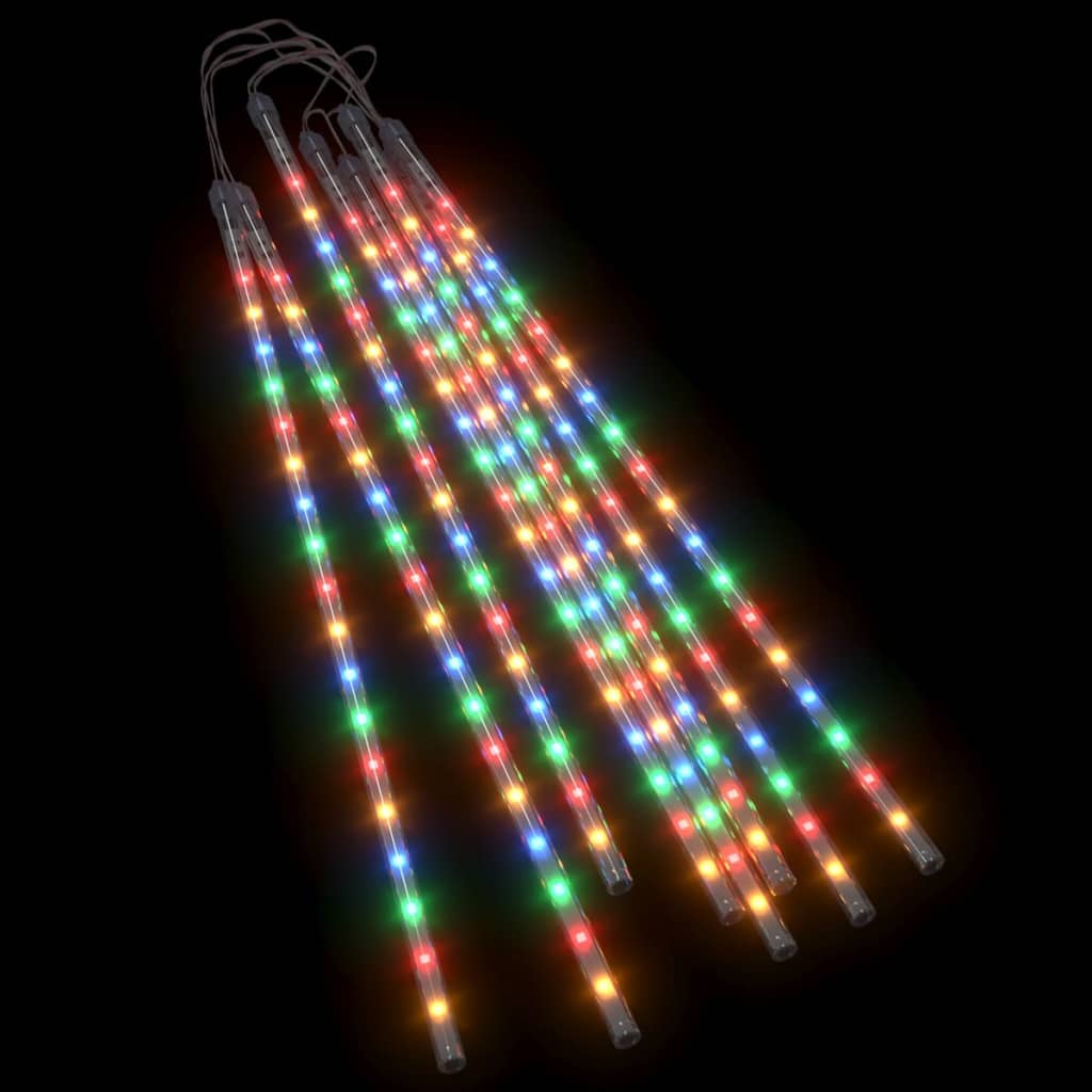 Meteor Lights 8 pcs 50 cm Colourful 288 LEDs Indoor Outdoor