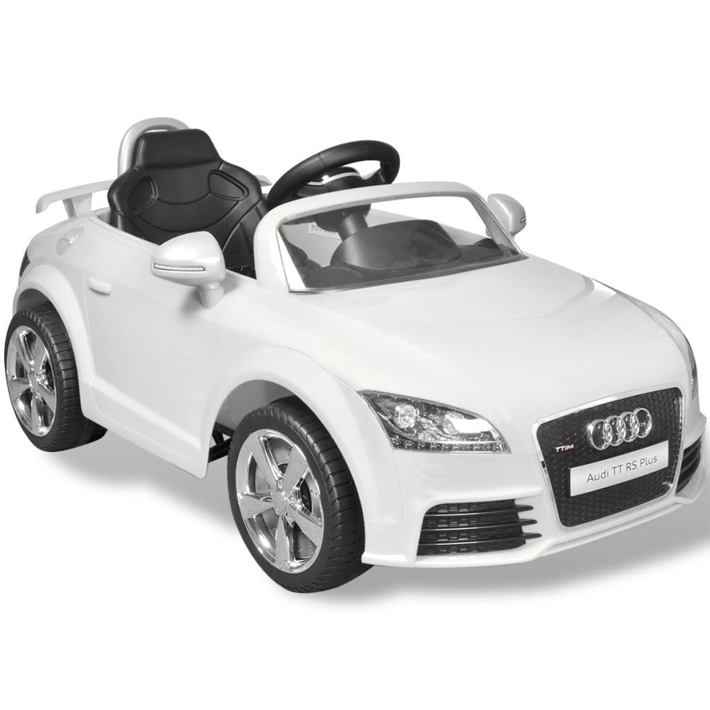 Audi TT RS Sit Car for Kids with Remote Control White