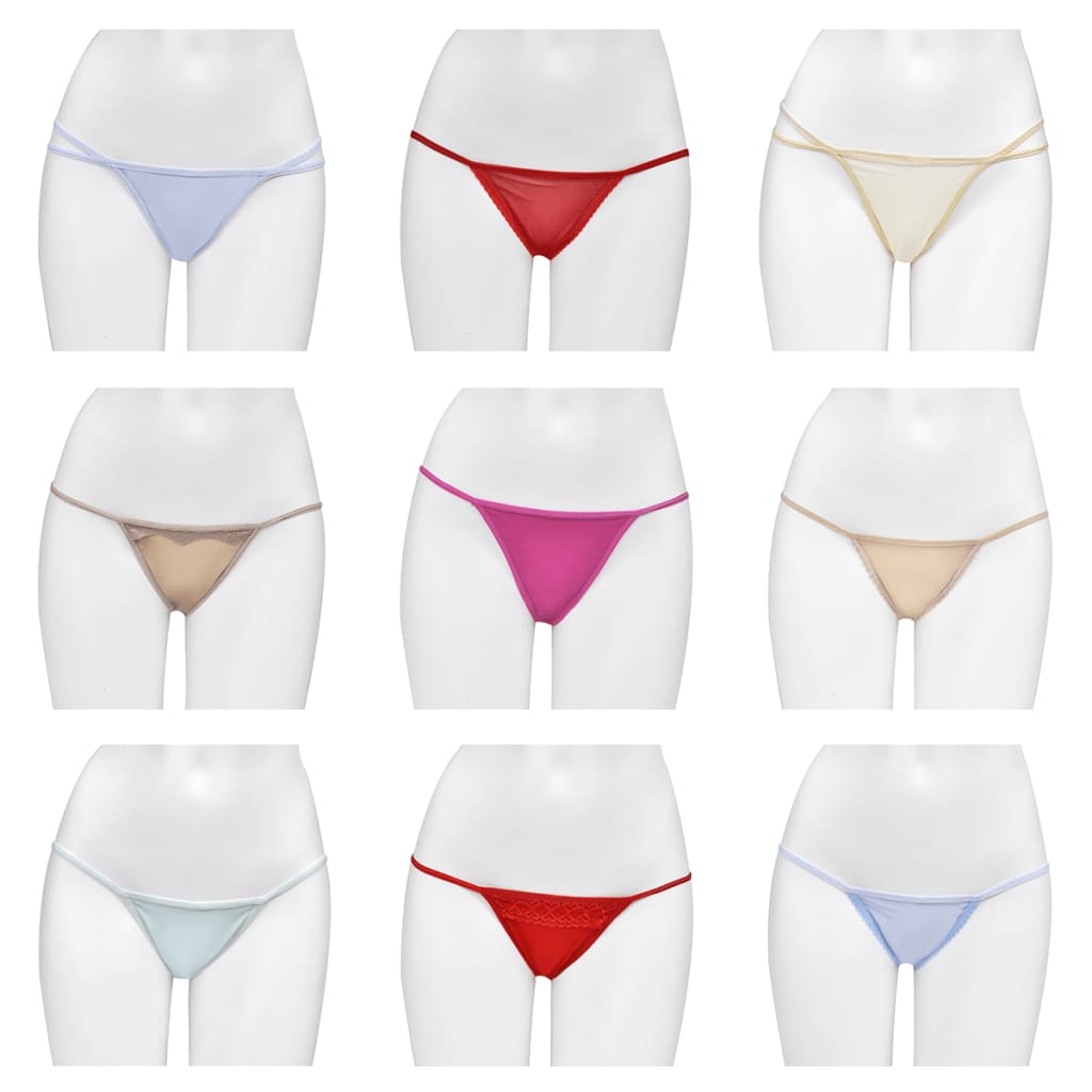 25 Pairs of Women‘s G-string Underwear Mixed Colour & Style Size 38