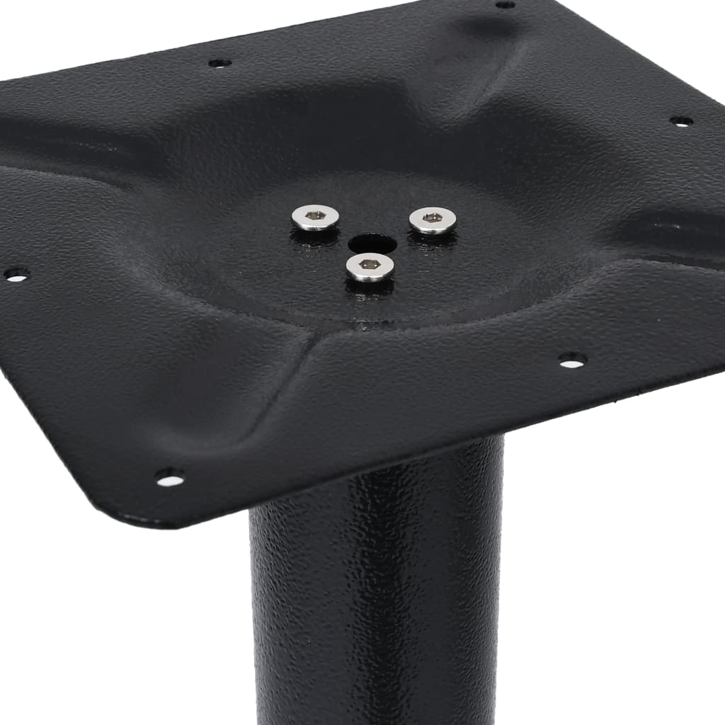 Bistro Table Leg Black 52x52x108 cm Cast Iron