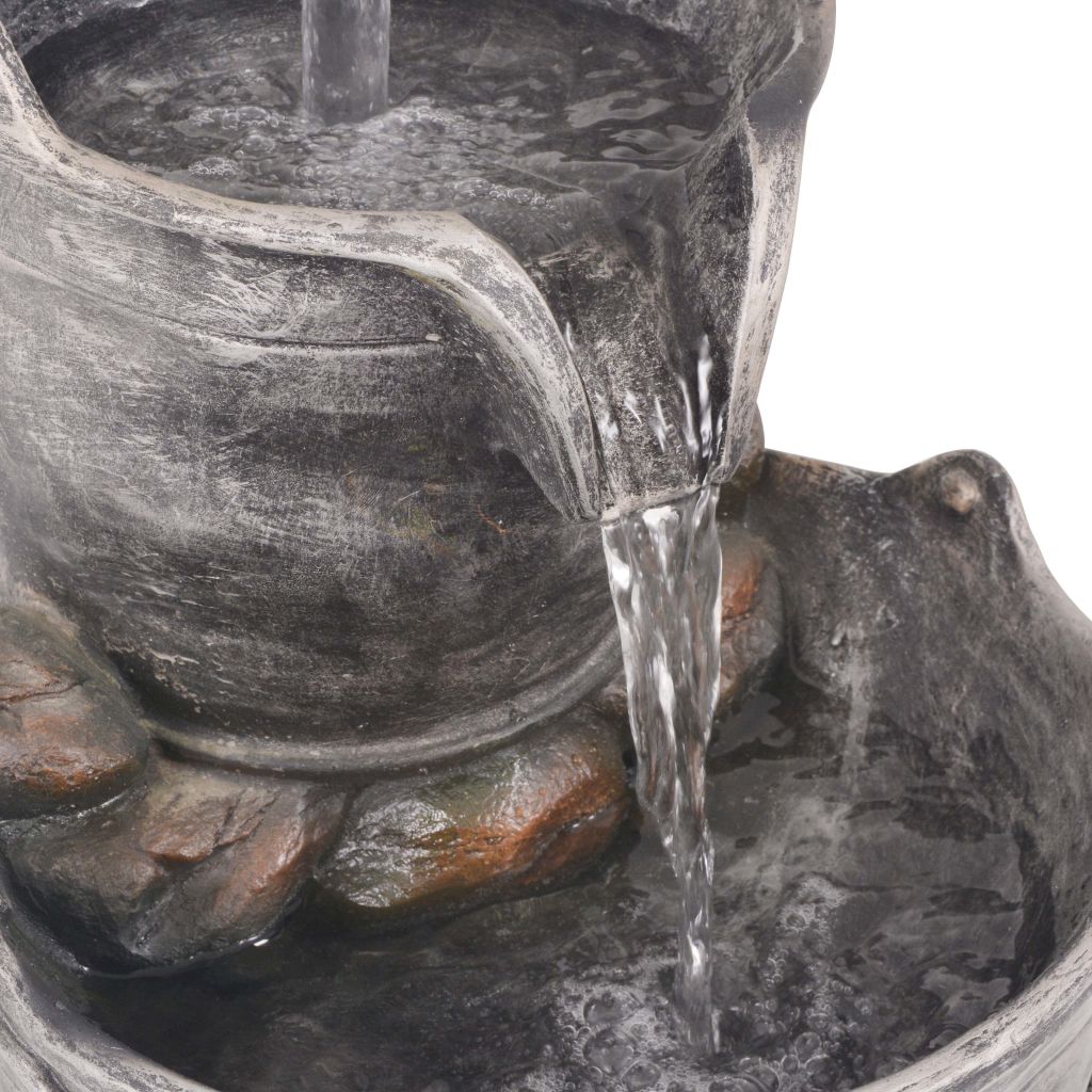 Fontaine avec robinet et seaux Polyrésine