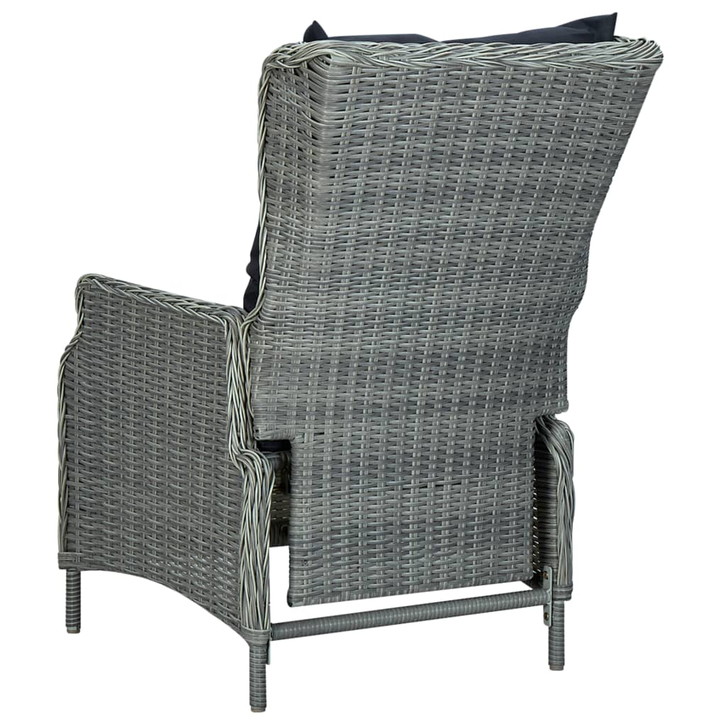 2-Seater Garden Adirondack Chair Solid Fir Wood Grey