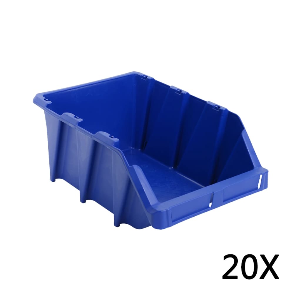 Stapelbare Lagerboxen 20 Stk. 265 x 420 x 178 mm Blau