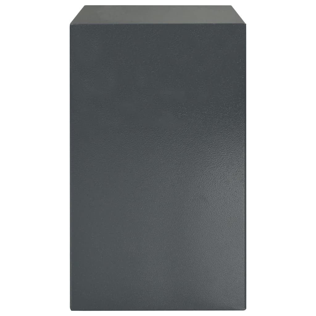 Digital Safe with Fingerprint Dark Grey 35x31x50 cm