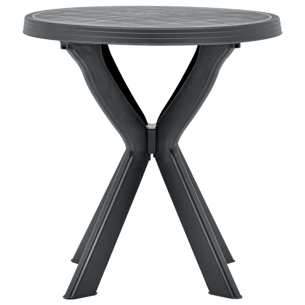 Bistro Table Anthracite Ø70 cm Plastic