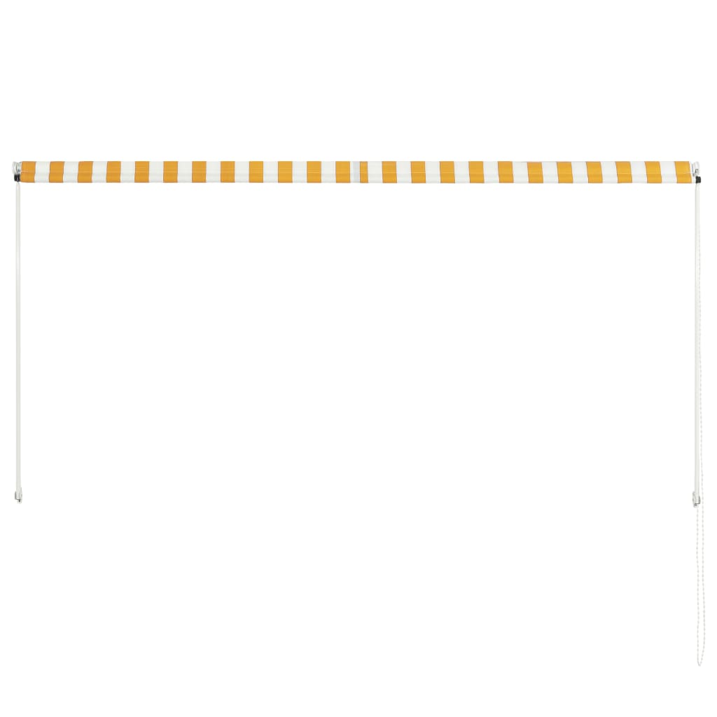 Einziehbare Markise 250×150 cm Gelb und Weiss