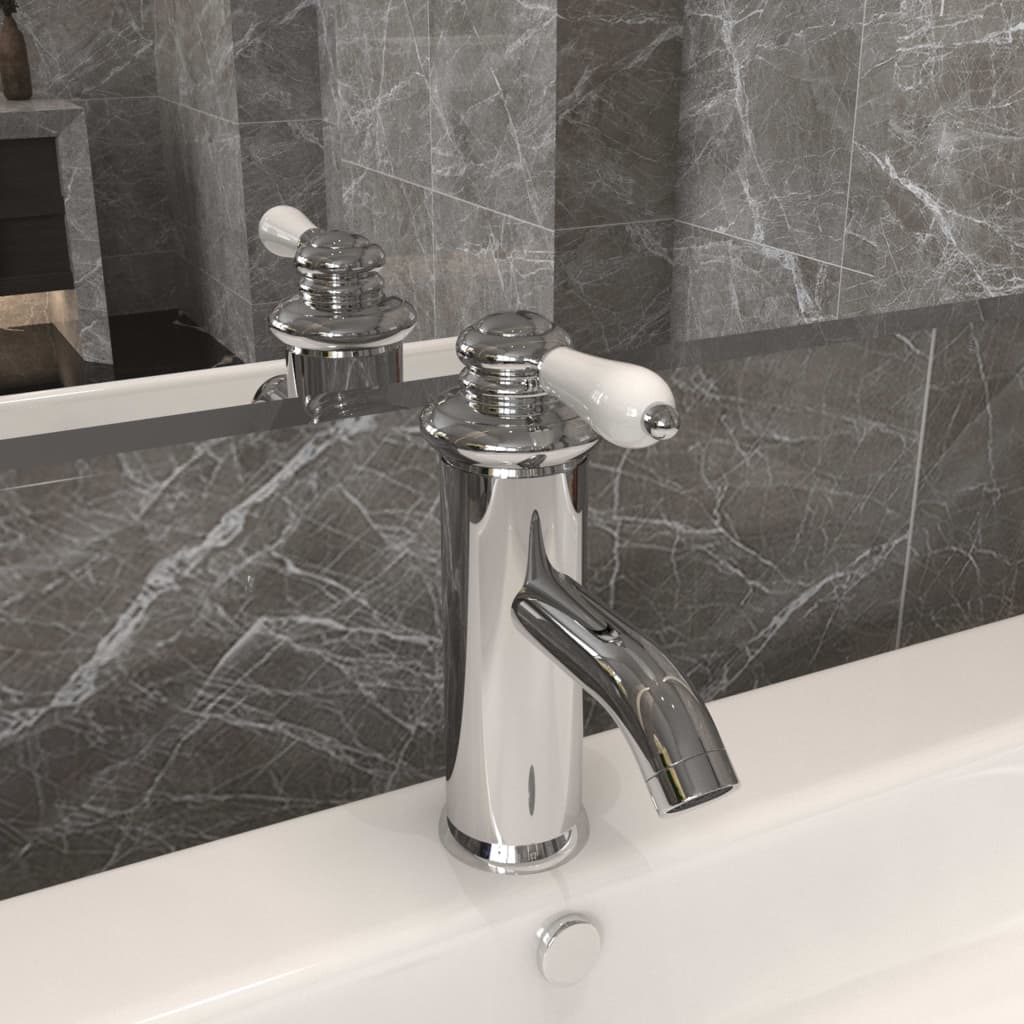 Bathroom Basin Faucet Chromed Finish 130x180 mm