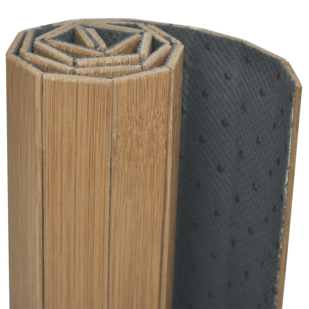 Bambusmatte Tischläufer dunkle Naturtöne 50 x 30 cm 4 Stück