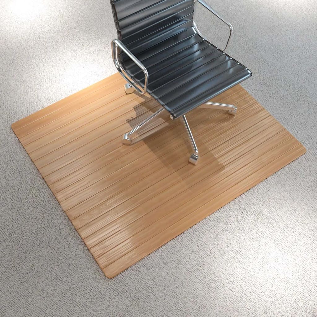 Chair Mat/Floor Protection Mat Bamboo Natural 110x130 cm