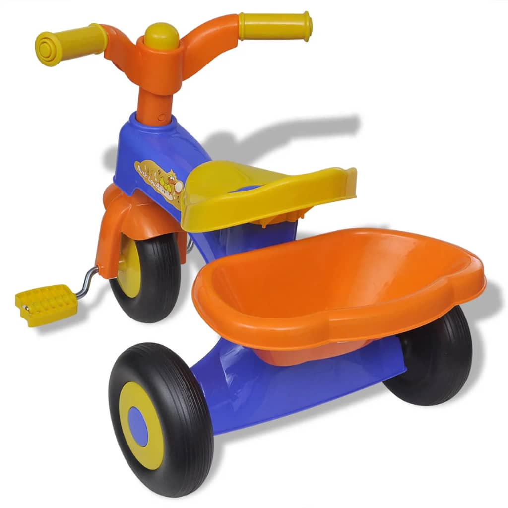 Orange-blue Children's Smart Tricycle