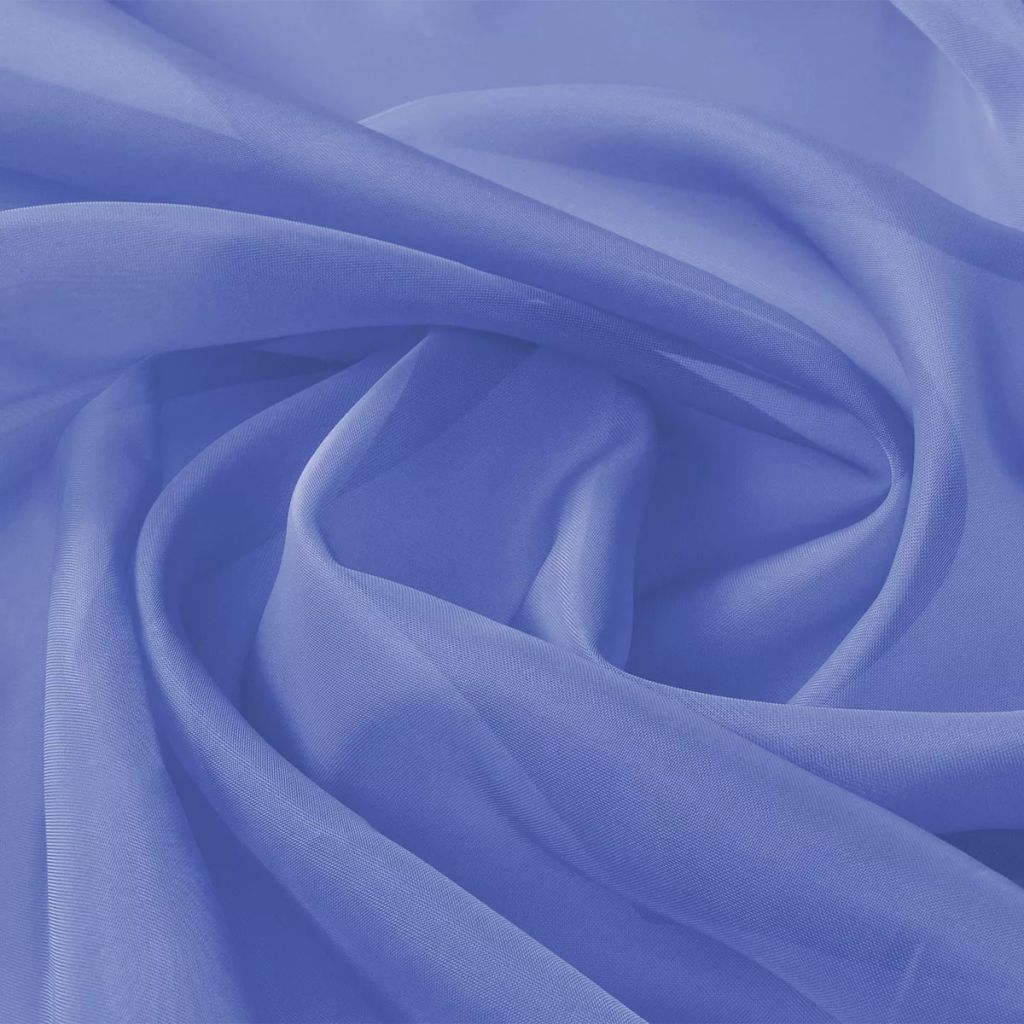 Tissu de rideau 1,45 x 20 m Bleu royal