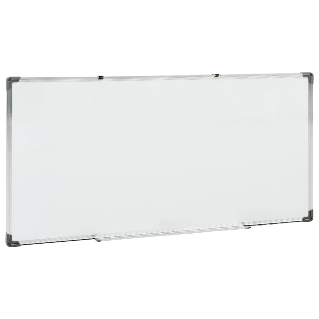 Tableau blanc magnétique effaçable à sec Blanc 120x60 cm Acier