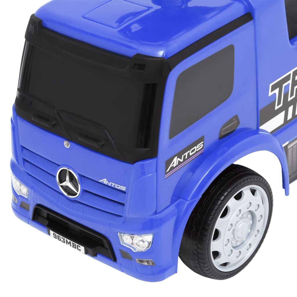 Camion à pédales Mercedes-Benz Bleu