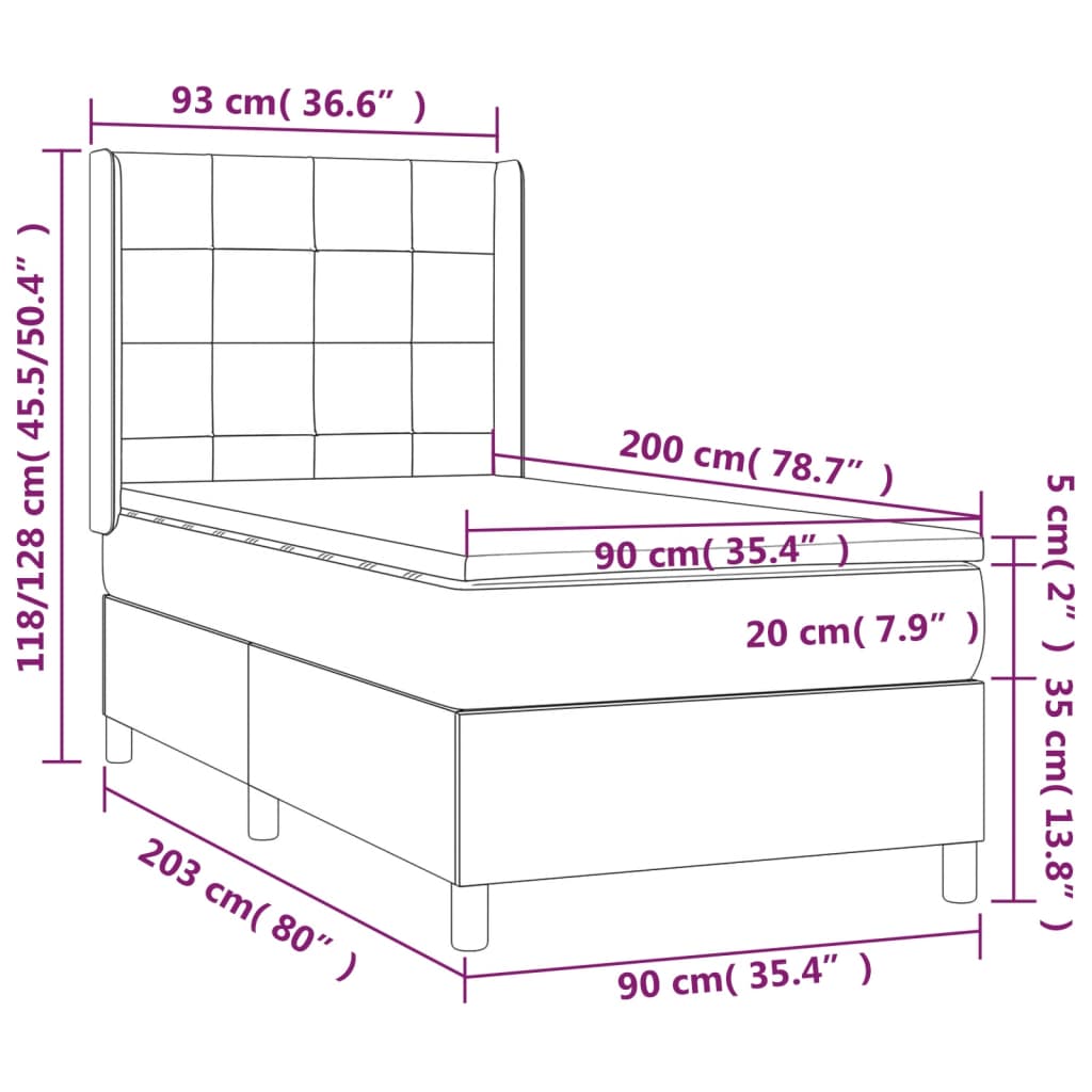 Armoire de tête de lit Blanc 180x18,5x104,5 cm