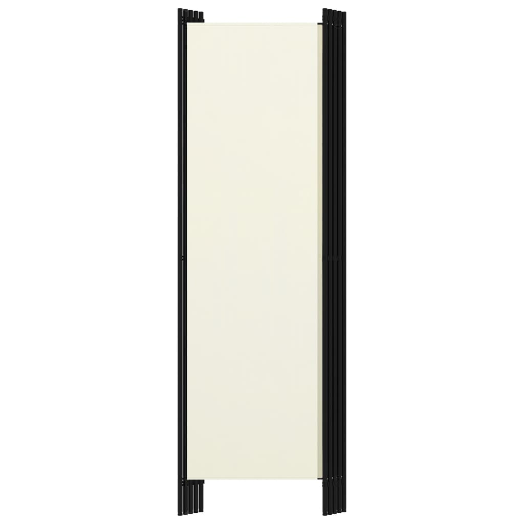 5-Panel Room Divider White 250x180 cm