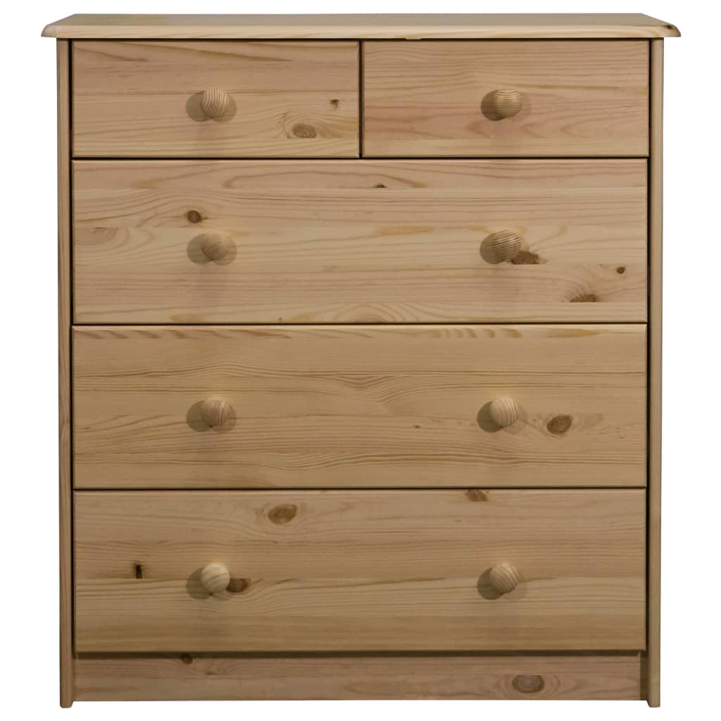 Chest of Drawers 75x35x80.5 cm Solid Pine Wood