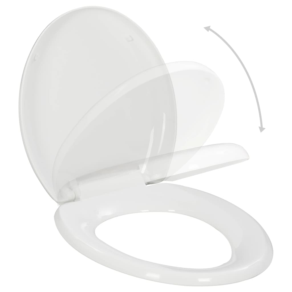 Soft-close Toilet Seat with Quick-release Design White