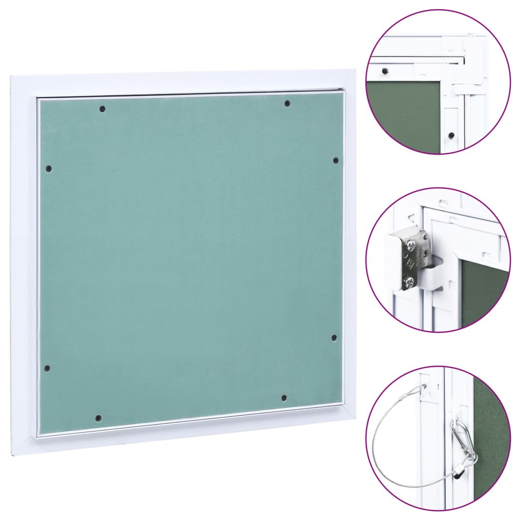 Access Panel with Aluminium Frame and Plasterboard 400x400 mm