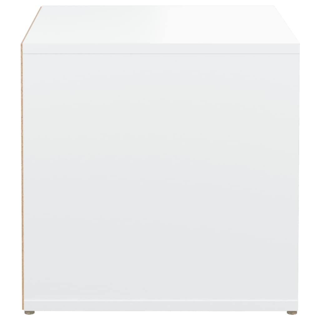 Box Drawer White 40.5x40x40 cm Engineered Wood