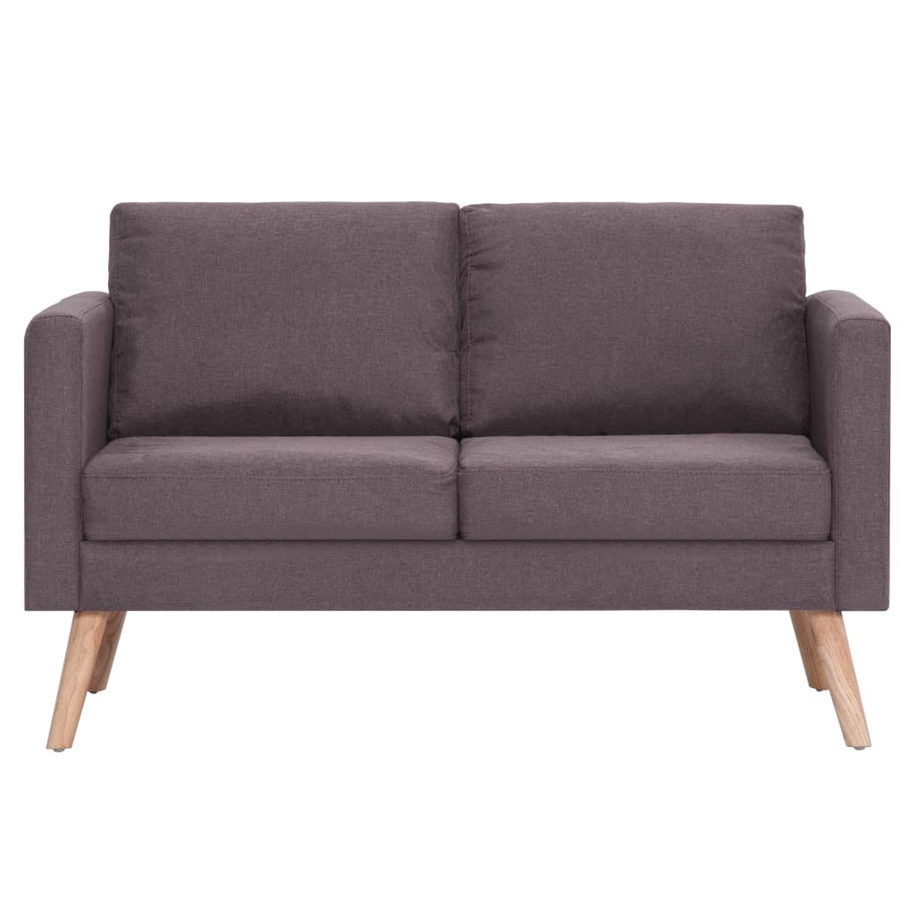 2-Seater Sofa Fabric Taupe