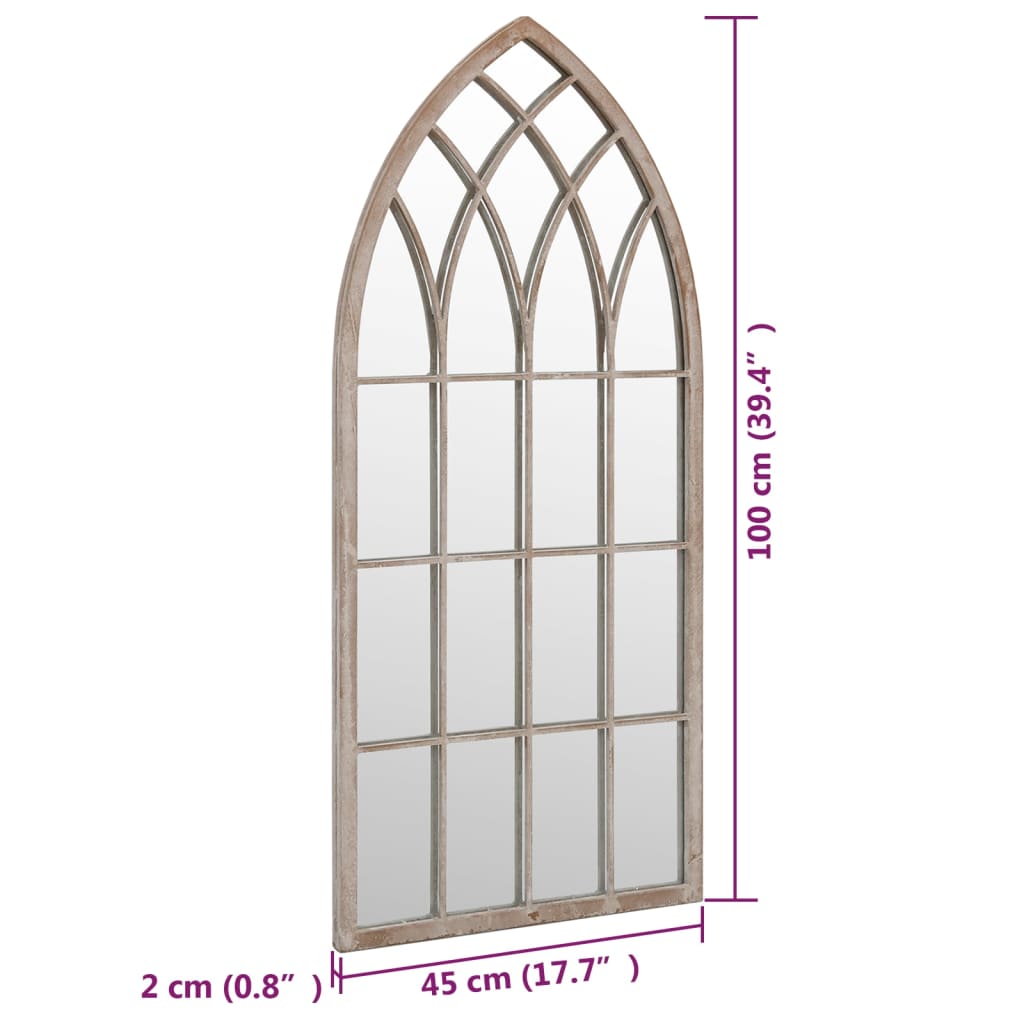 Gartenspiegel Sand 100x45 cm Eisen