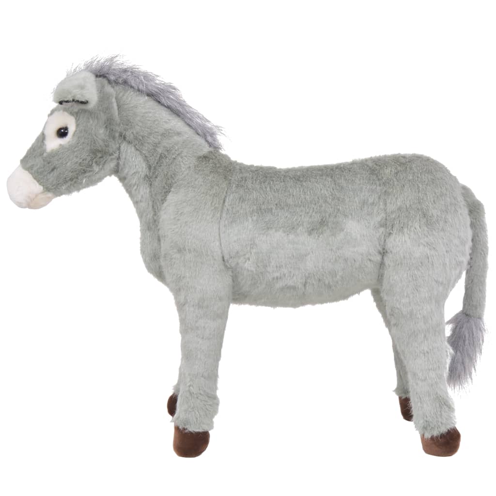 Standing Plush Toy Donkey Grey XXL