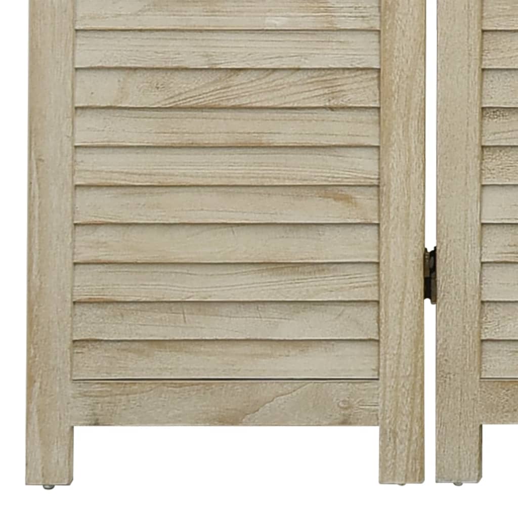 3-Panel Room Divider 105x165 cm Solid Wood Paulownia