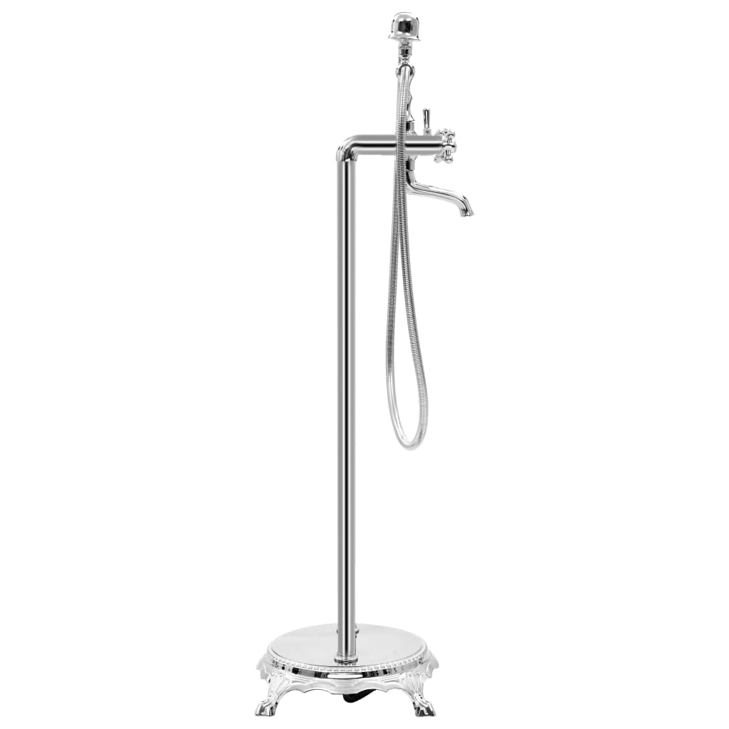 Freestanding Bathtub Faucet Stainless Steel 99.5 cm Silver