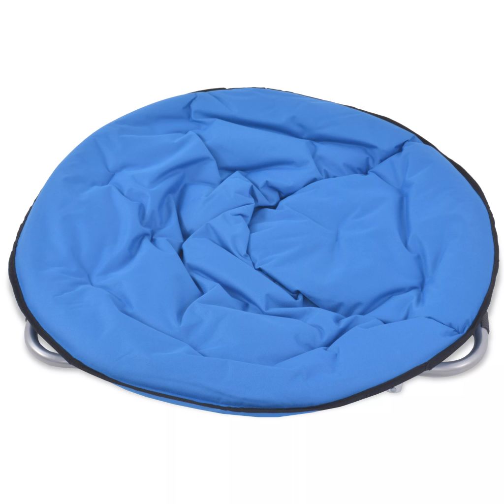 Campingstuhl Moonchair Klappbar 2 Stk. Blau Stahl 80x67x77 cm  