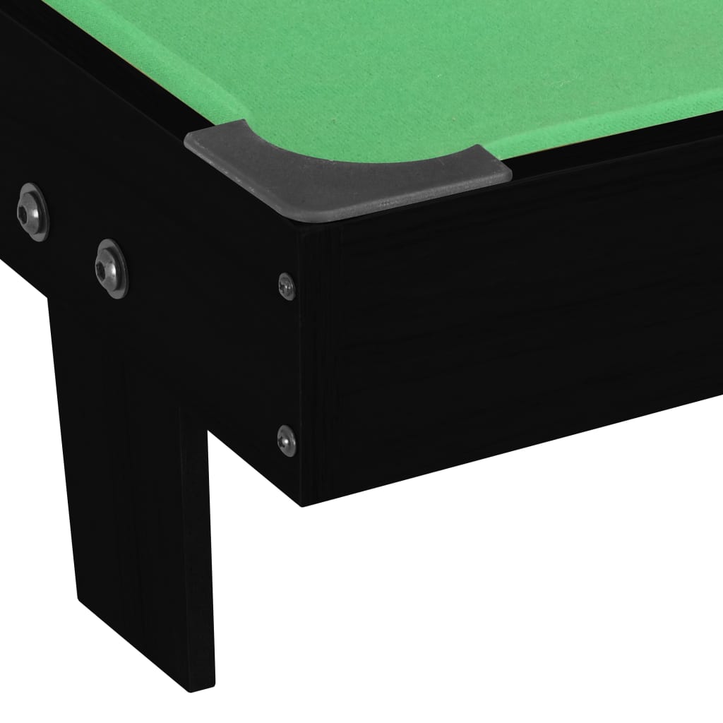 3 Feet Mini Pool Table 92x52x19 cm Black and Green