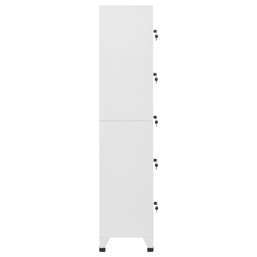 Armoire à casiers Blanc 38x40x180 cm Acier