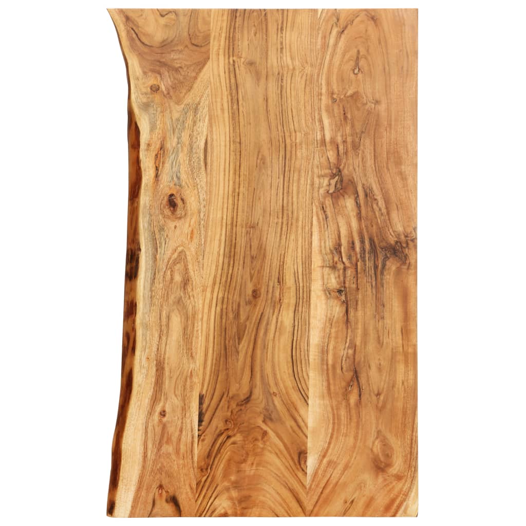 Badezimmer-Waschtischplatte Massivholz Akazie 100x55x3,8 cm