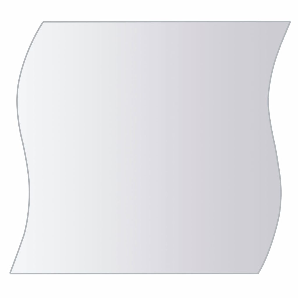 8-tlg. Spiegelfliesen-Set Verschiedene Formen Glas