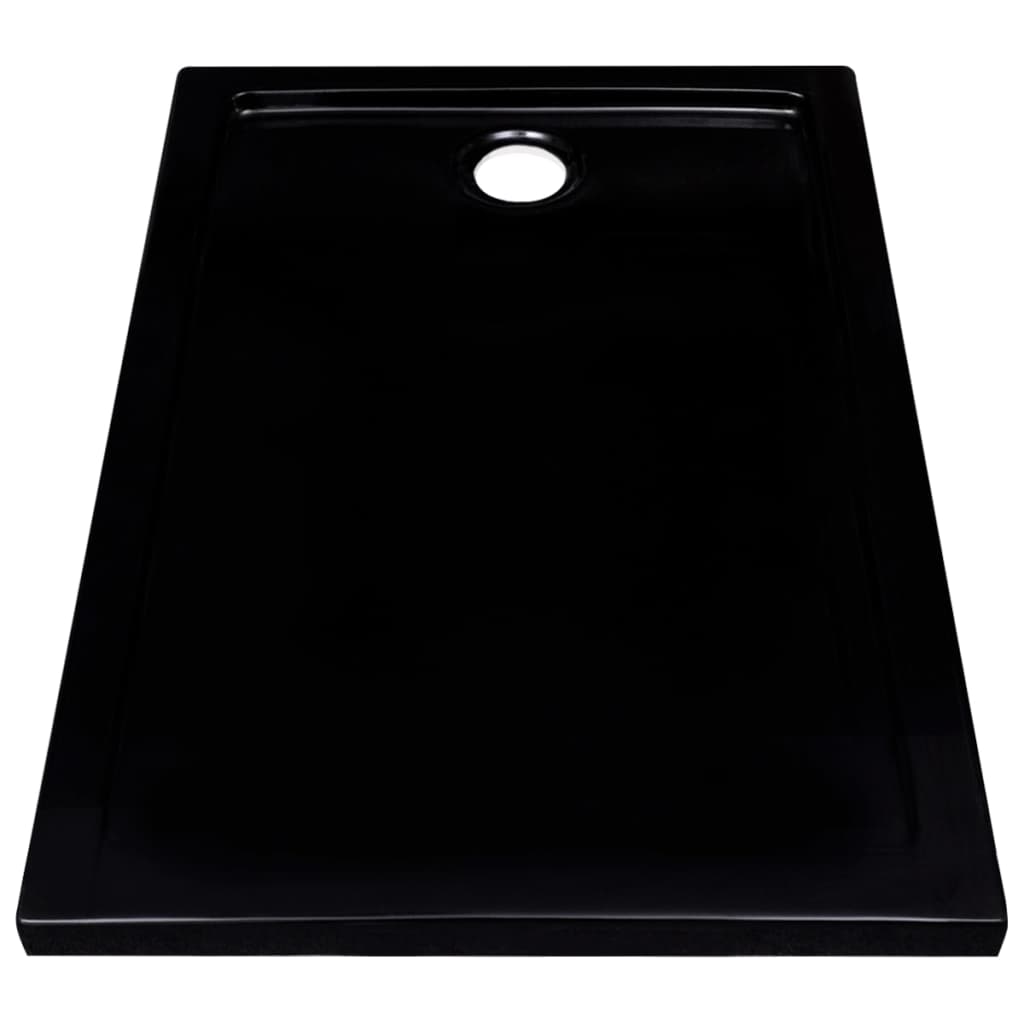 Shower Base Tray ABS Black 70x100 cm