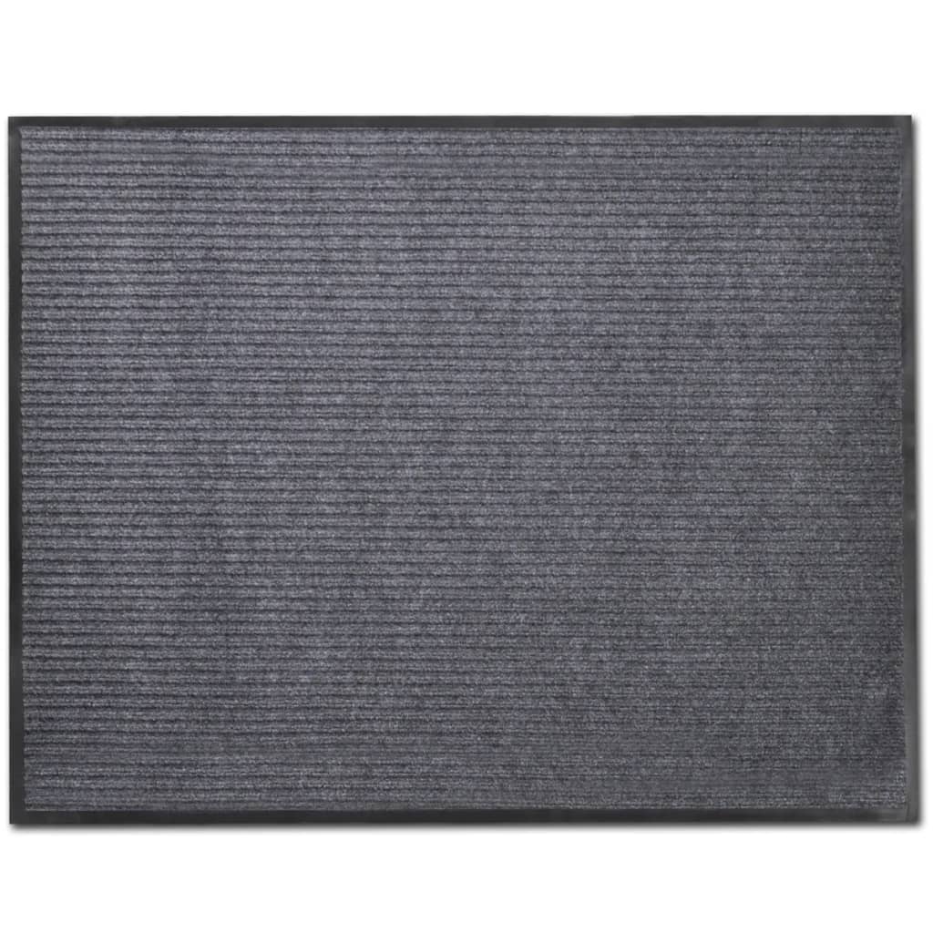 Door Mat 120 x 180 cm Grey PVC