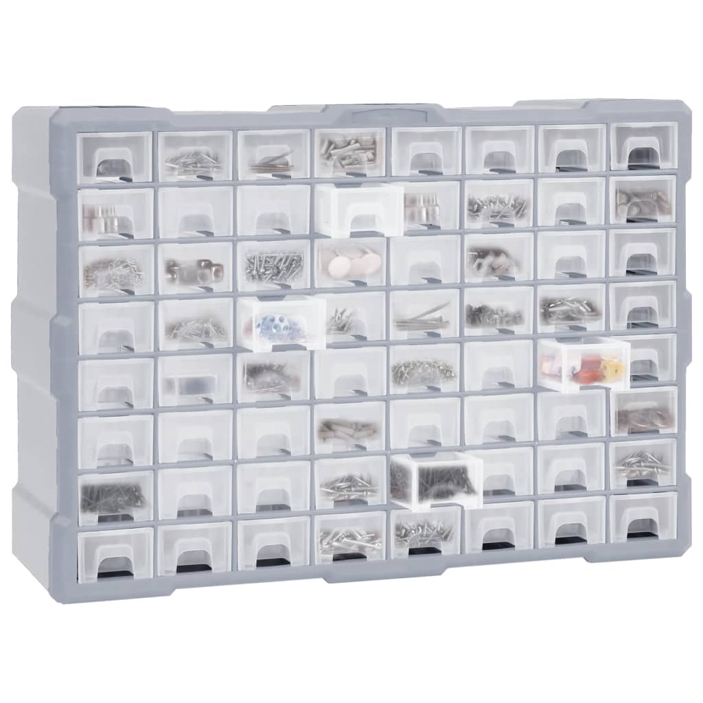 Multi-Schubladen-Organizer mit 64 Schubladen 52x16x37,5 cm 