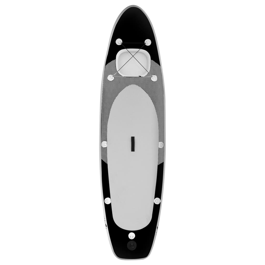Inflatable Stand Up Paddle Board Set Black 360x81x10 cm