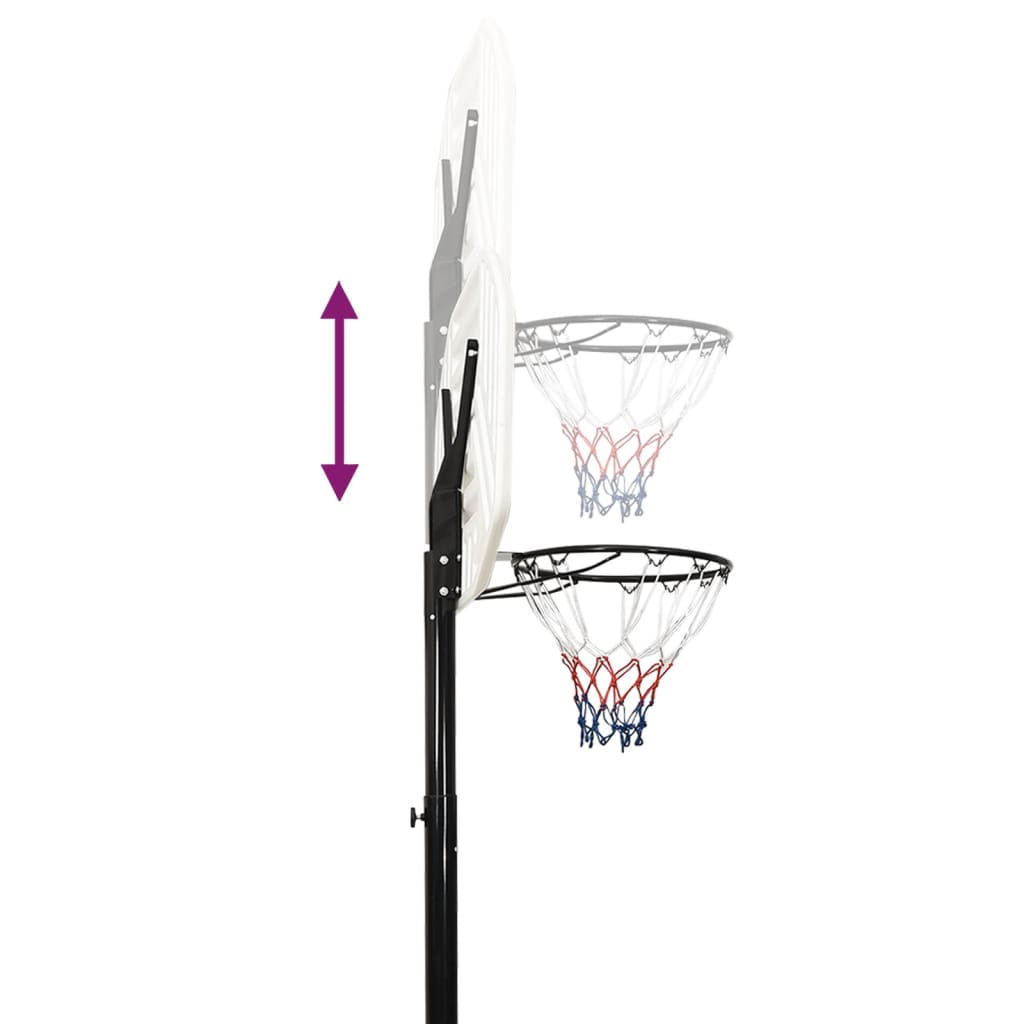 Basketball Stand White 258-363 cm Polyethene