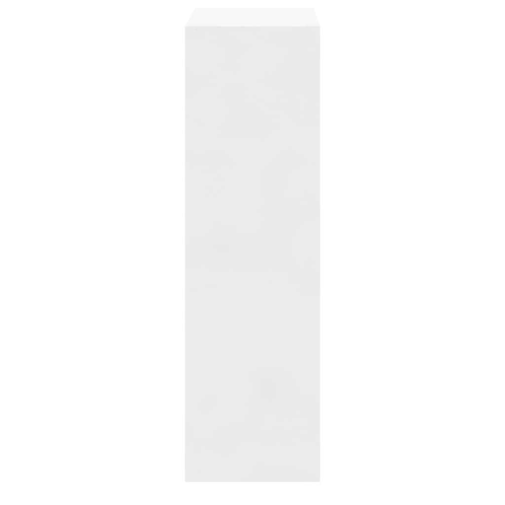 Armoire à chaussure Blanc brillant 63x24x81 cm Bois ingénierie