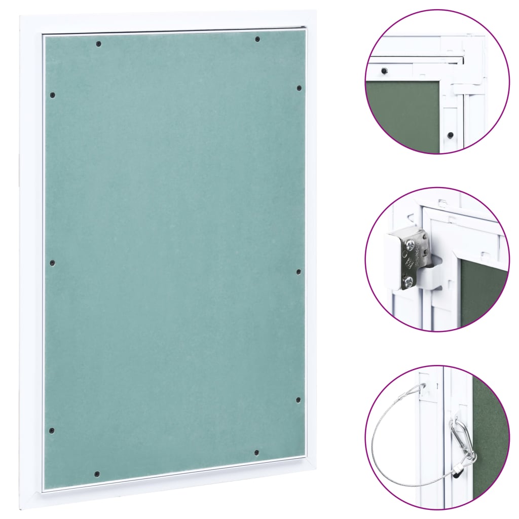 Access Panel with Aluminium Frame and Plasterboard 400x600 mm