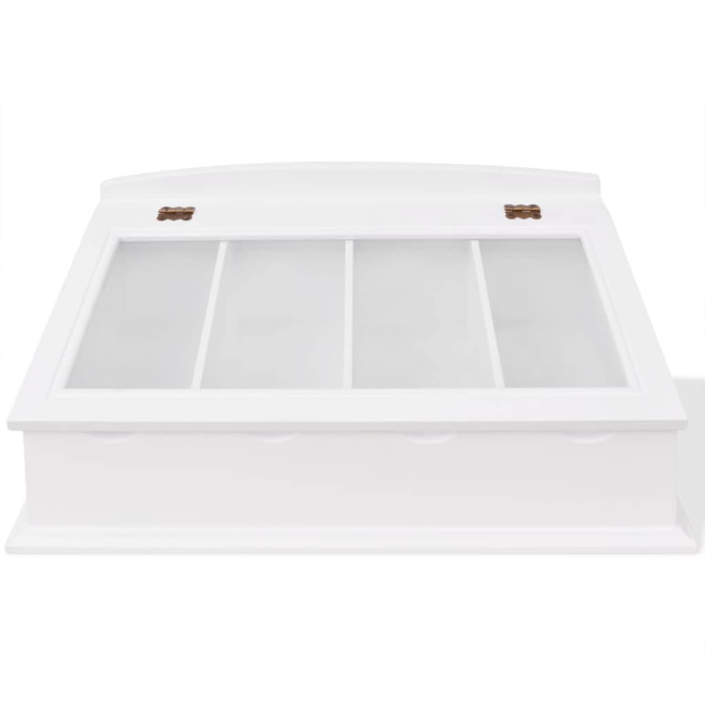 Cutlery Tray MDF White Baroque Style